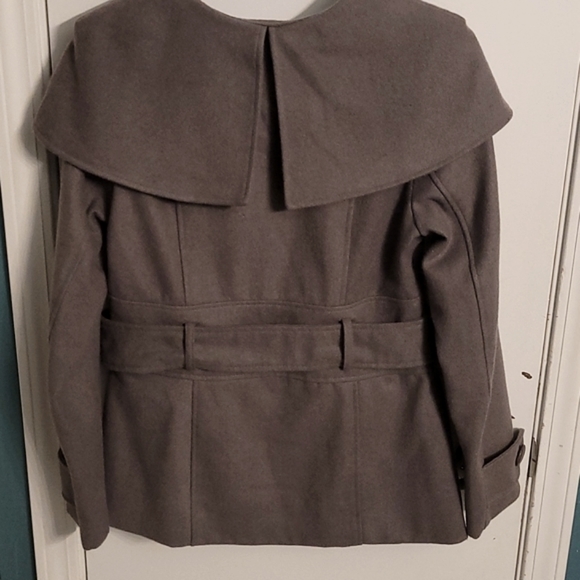 MODCLOTH WOOL BLEND STONE JACKET, SZ LARGE - Picture 8 of 16